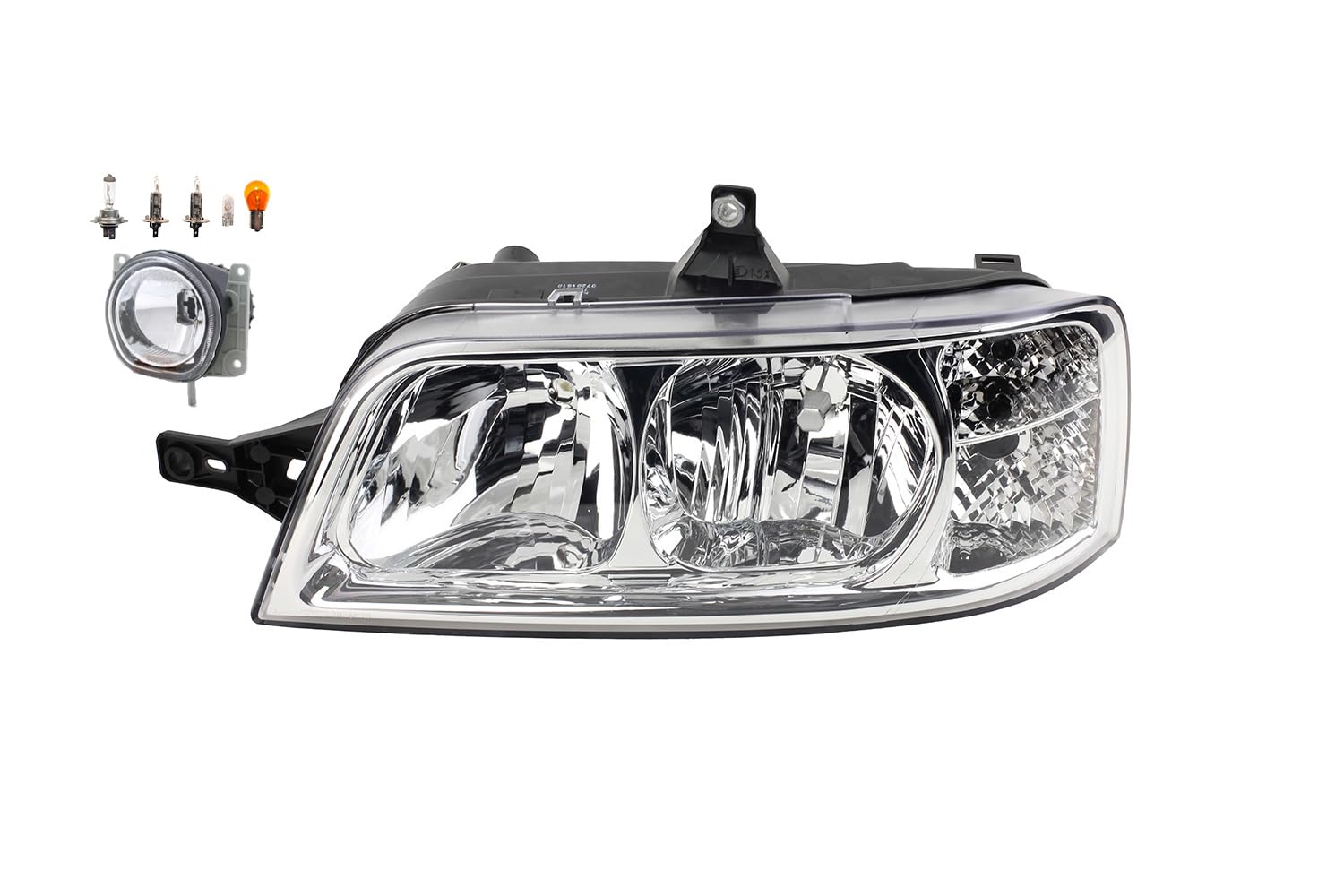 Johns, Faro alogeno anteriore adatto per Fiat Ducato 244 04/02 - H7 H1 sinistro conducente + fendinebbia + lampadina