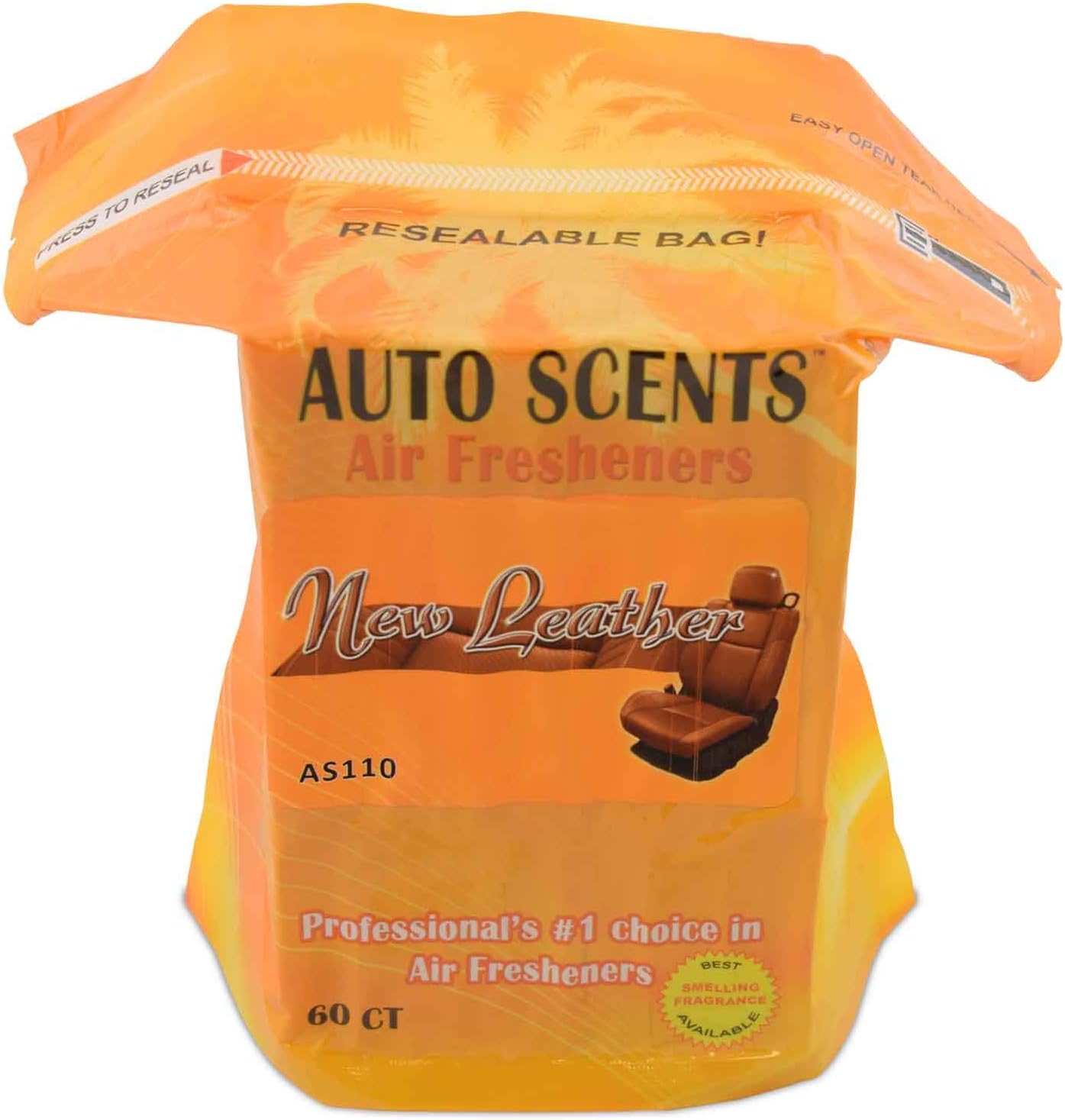 Professional Grade New Leather Scent Air Freshener Pads for Cars, Homes, and Offices – Long-Lasting Solution to Eliminate Tough Odors (60 Pads Per Pack)