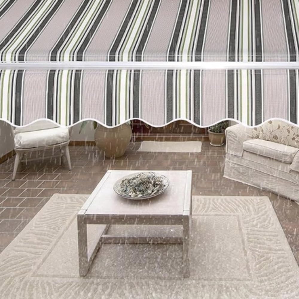 Tissu De Rechange pour Store 2m 4m 5m 6m Tissu De Remplacement pour Auvent Rétractable, Toile pour Store Banne Extérieur(16x13ft/500x400cm)