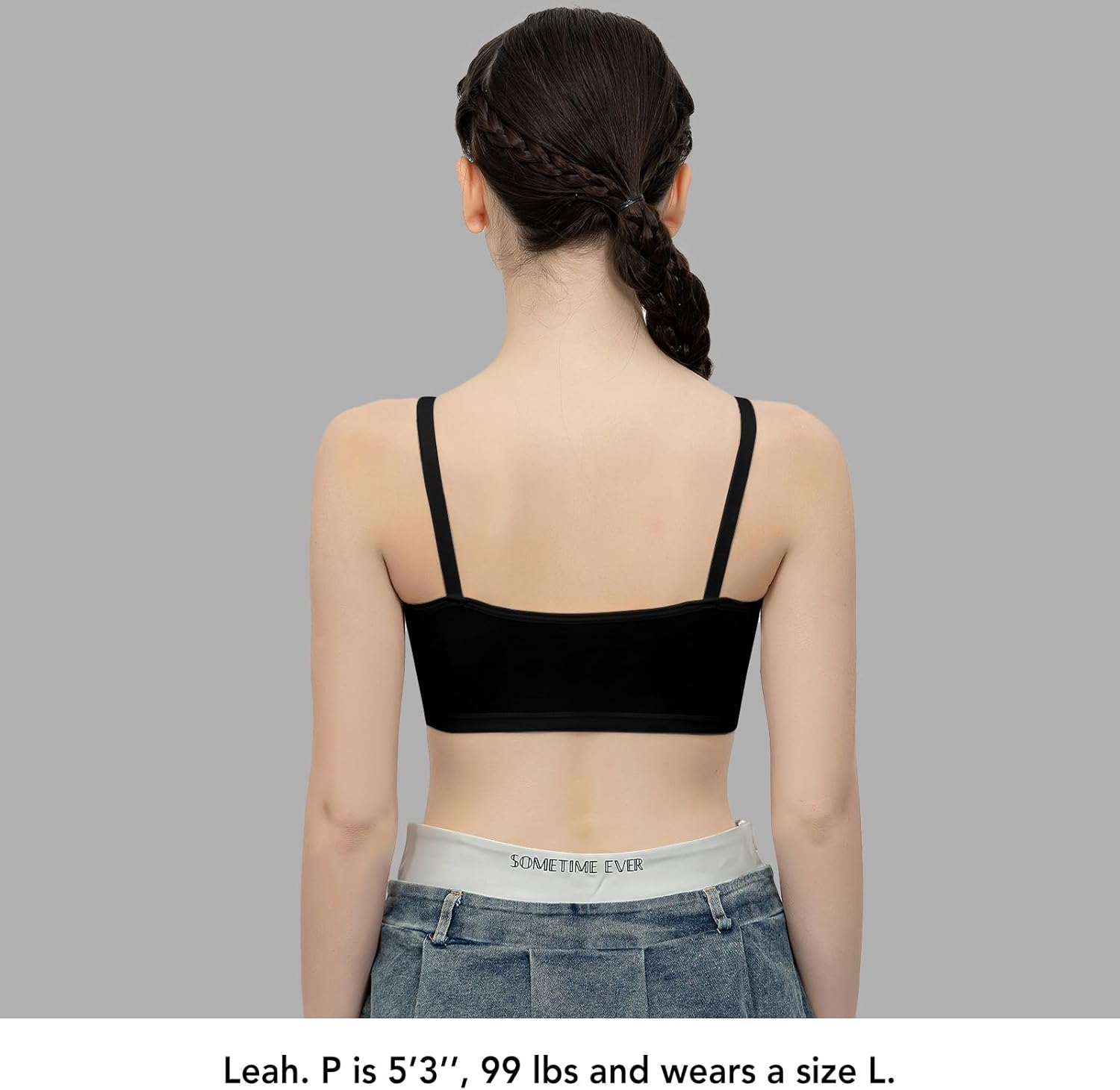 SALIA GIRL Sport Cami Bras Cotton for Teens Girls Training Bras 10-16 with Adjustable Straps Fixed Pads - Image 3