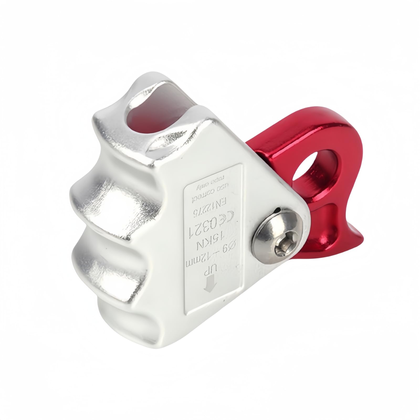 FTGear Climbing Ascender Rope Grab, Aluminum Alloy Hand Ascender Fits 9-12 mm Rope, Fall Protection Belay for Rock Climbing Tree Arborist Caving Rescue Aerial Work