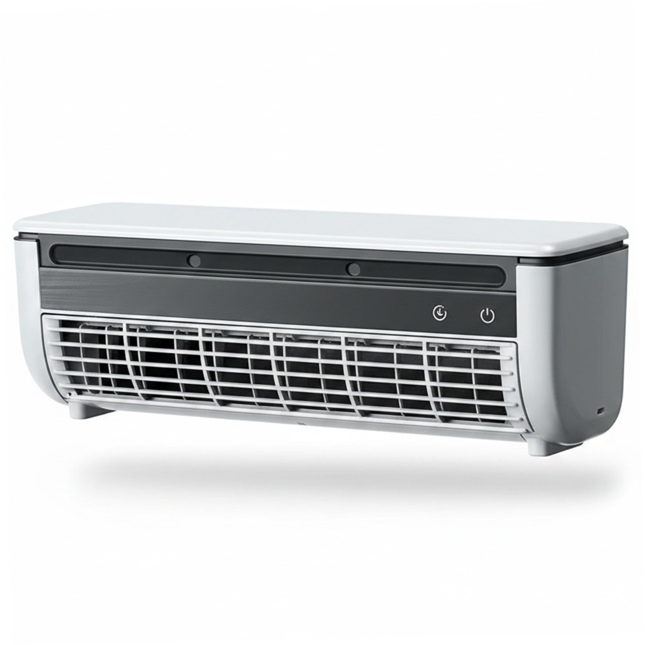 Air Conditioning Fan, Mini Air Conditioner & Conditioning Fan No-Drill Wall-Mounted Mist Cooler, Rechargeable 6000mAh, White..
