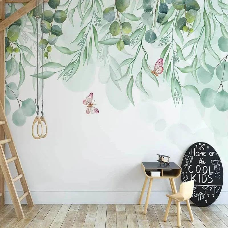 Papier peint mural 3D petites plantes fraîches salon chambre intissé