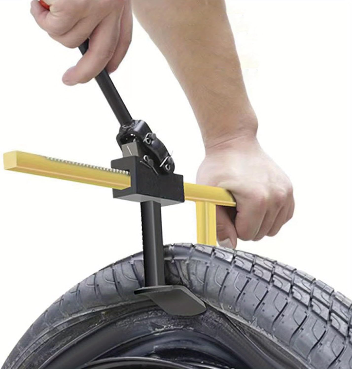 Heavy Duty Bead Breaker Tool - Manual Tire Changer for Truck Car SUV ATV Motorcycle, 16-24 inch Tire Size Capacity, Professional Steel Tire Removal Tool with Protective Guard