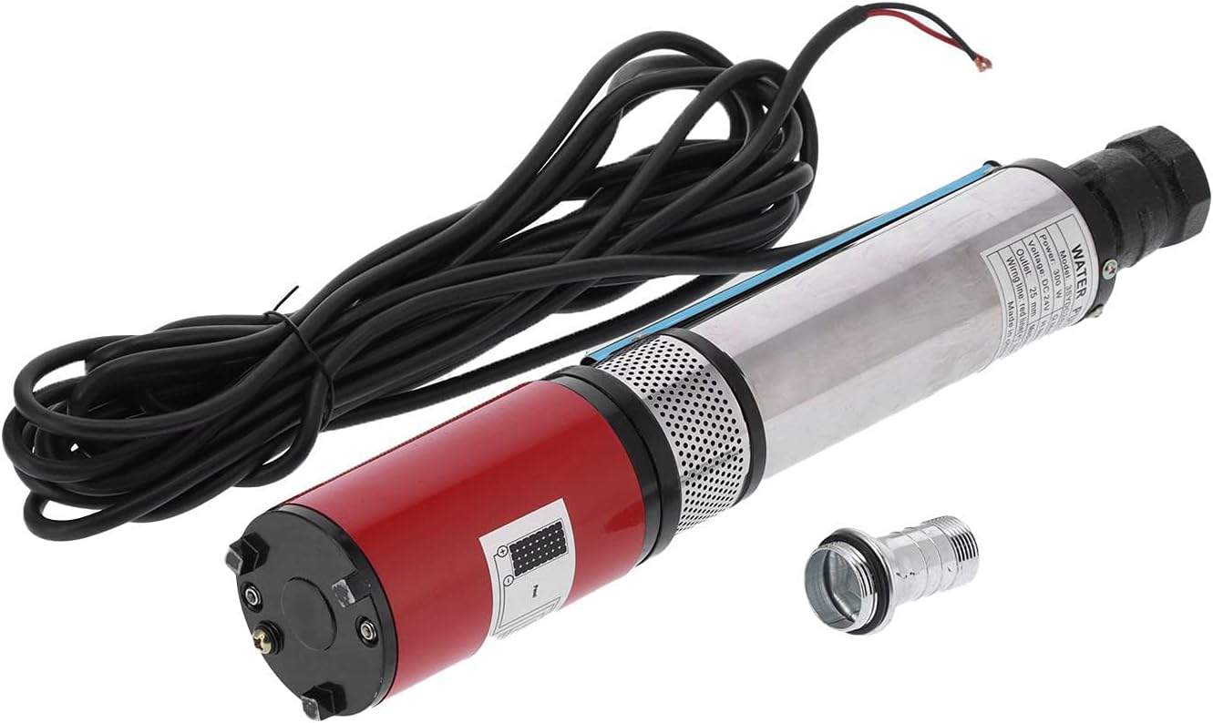 – Cryfokt 24 V DC Submersible Pump for Industrial, Home Use Irrigation, S-4-35 Submersible Pump5 M³/hour, Deep WellPump SubmersibleWater Pump, Made of Brass + Engineering Plastics