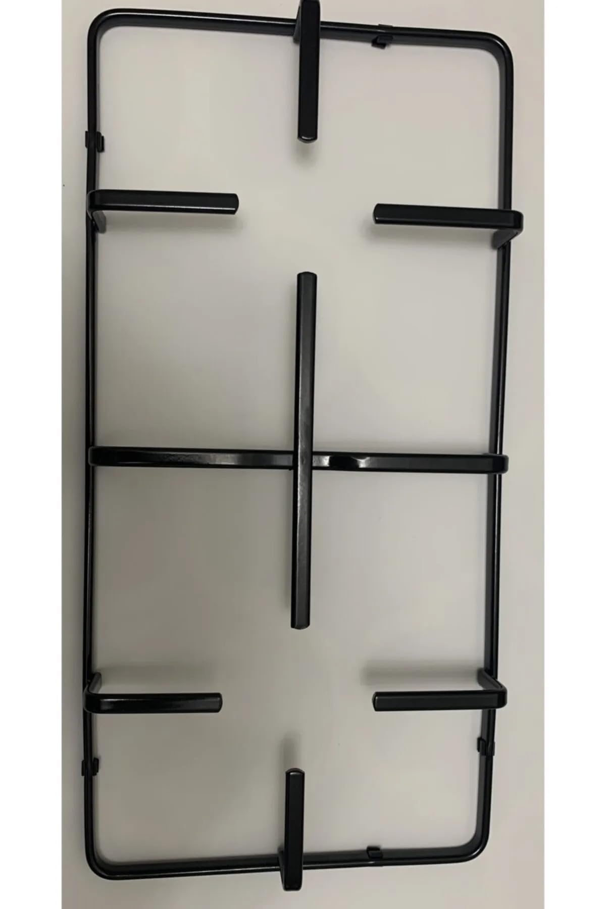 Cook-Lab 2 (Iki) Ad Kumtel/Luxell Ankastre Set Üstü Ocak Izgarası 45,5X22,5X4,5Cm Ve 8 Parça Bek Kapak Seti Siyah
