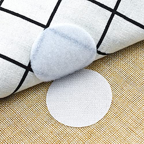Fantasyon 24 Pairs 1 Inch Round Hook and Loop Dots Double Sided Self Adhesive Tape White Hook and Loop Fasteners Nylon Sticky dots for Home Office Wall Decor Carpet Gripper Tools - Thumbnail 5