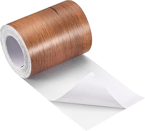 Miniatura 1 de uxcell Cinta de grano de madera, 1.97 x 33 pies, adhesivo de papel de pared autoadhesivo para pared, esquina, mesa, puerta, sofá, muebles,