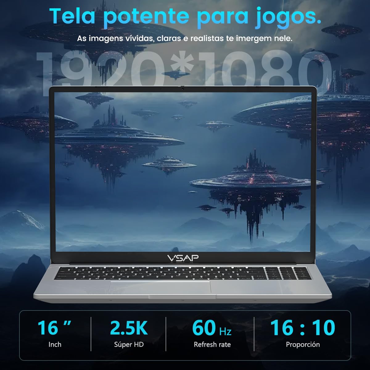 Notebook i7 13 Geração 32GB RAM 1TB SSD RTX3050 16in Win 11