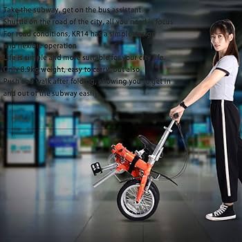Amazon | 折りたたみ自転車アルミ合金412男性と女性の大人のミニ