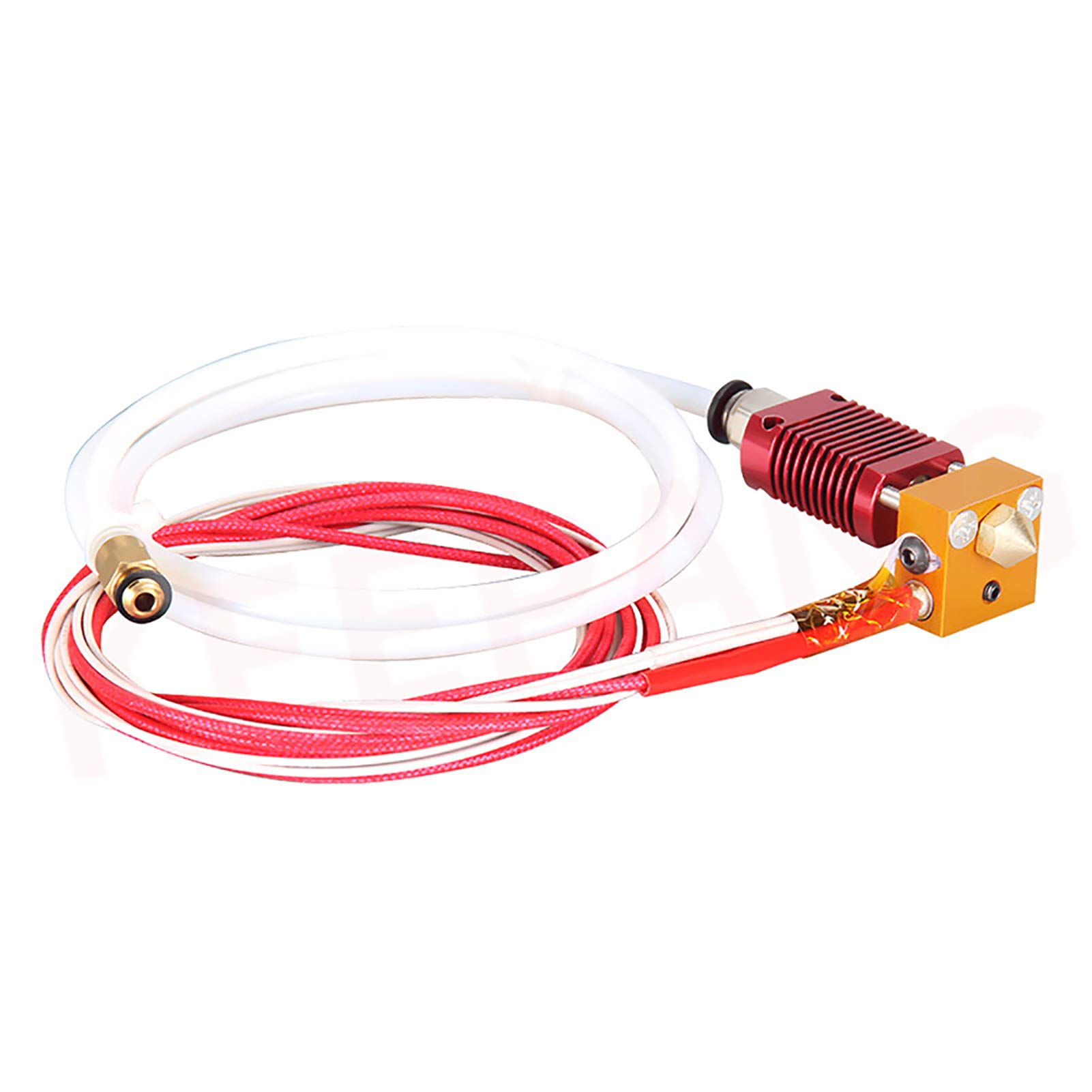 Drukarka 3D MK8 zestaw Hotend wytłaczarka zmontowany zestaw dyszy 0,4 mm, 24 V 40 W głowica do drukarki 3D Alfawise U20 U30 Creality Ender 3 Ender 3 Pro z aluminiowym blokiem grzewczym, 1,75 mm