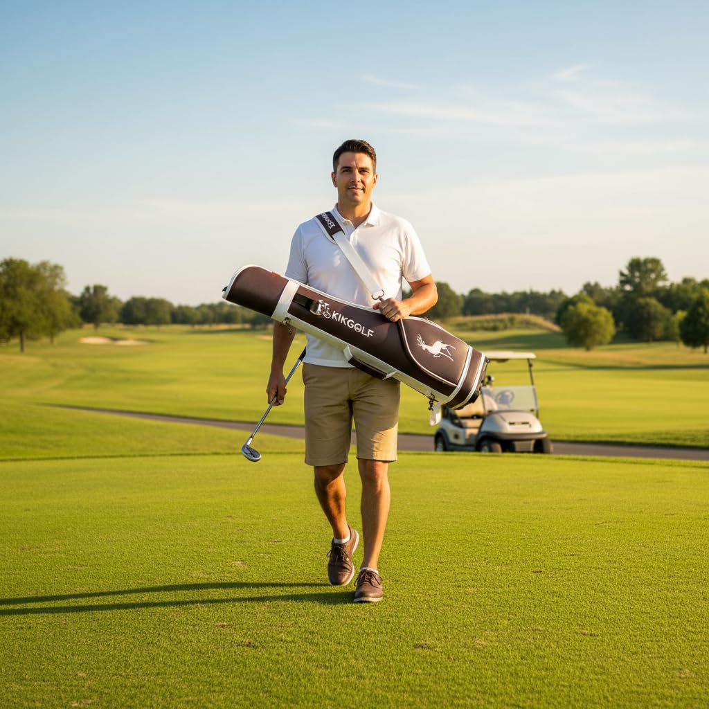 Bolsa Golf Impmeable, Marrón Oscuro