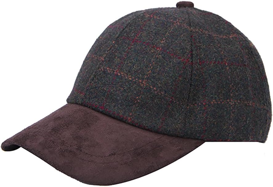 Tweed Suede Classic Baseball Cap Hat