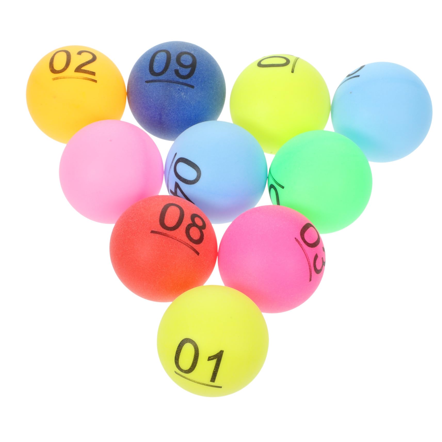 ibasenice Party Balls 10 Pack Numbered Balls Pp Material Bright Colors for Easy Identification