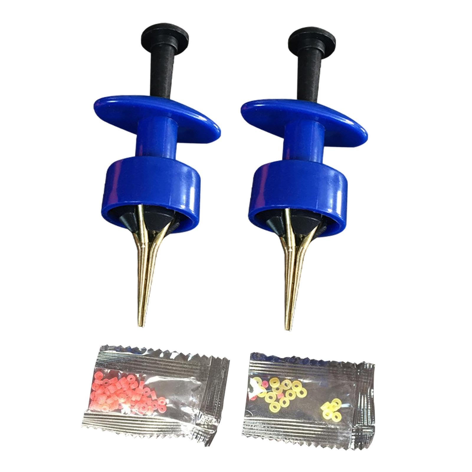 ATORSE™ Live Bloodworms Lure Clips Hanger Earthworms Hook Clips Fishing Rubber Bands Blue-image-10