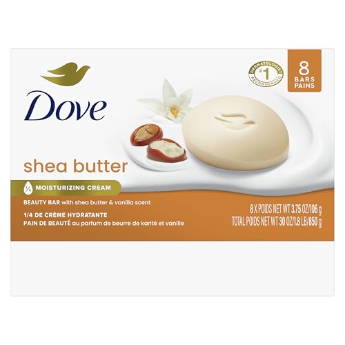 Dove Beauty Bar Soap Shea Butter, 8 Count - Image 3