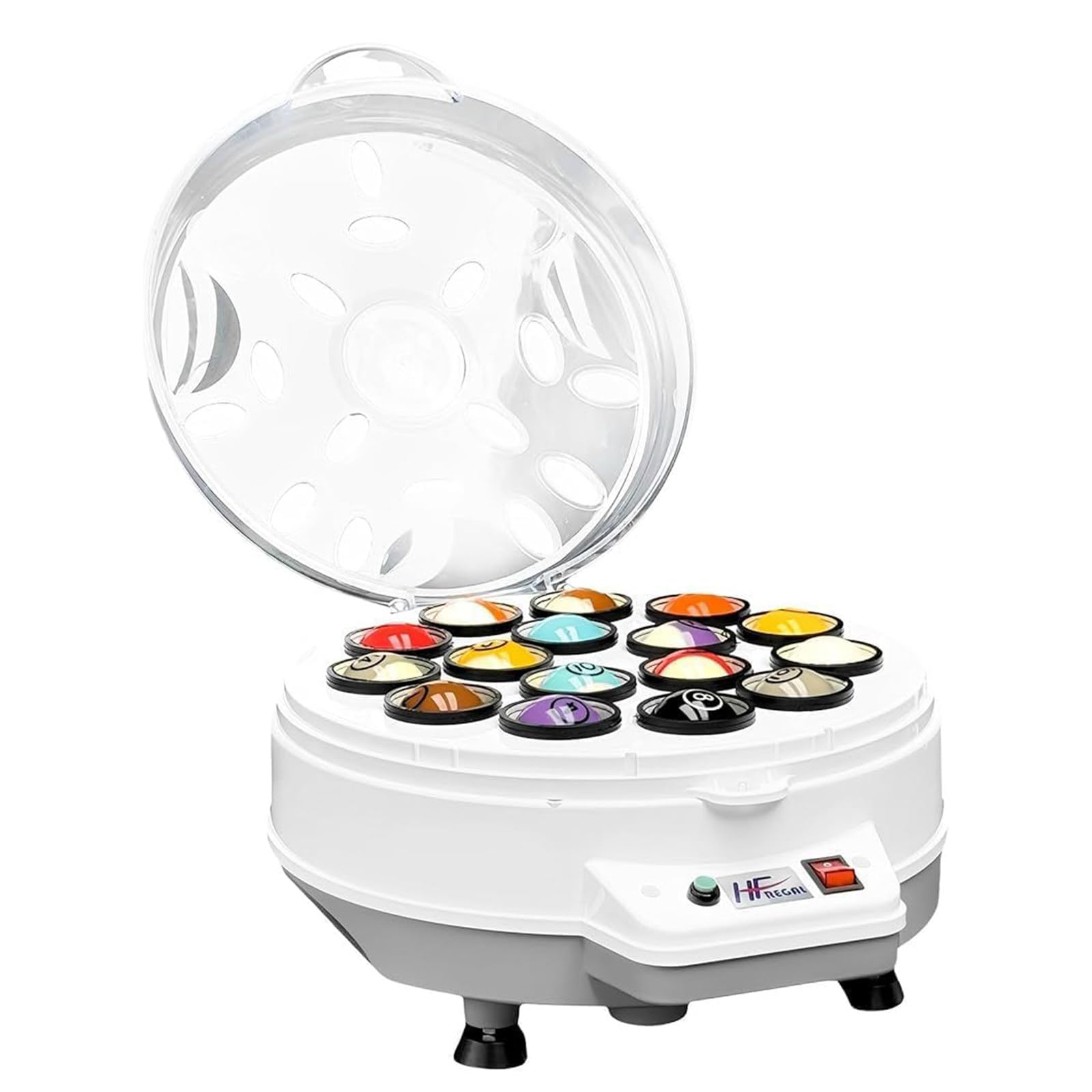 LHUITUI Automatic Pool Ball Cleaner Machine, Billiard Ball Electric Polishing Machine, Electronic Ball Cleaner Machine, Rapid Heat Dissipation, Double-Layer Wool Felt, For Gym And Club Use 16balls