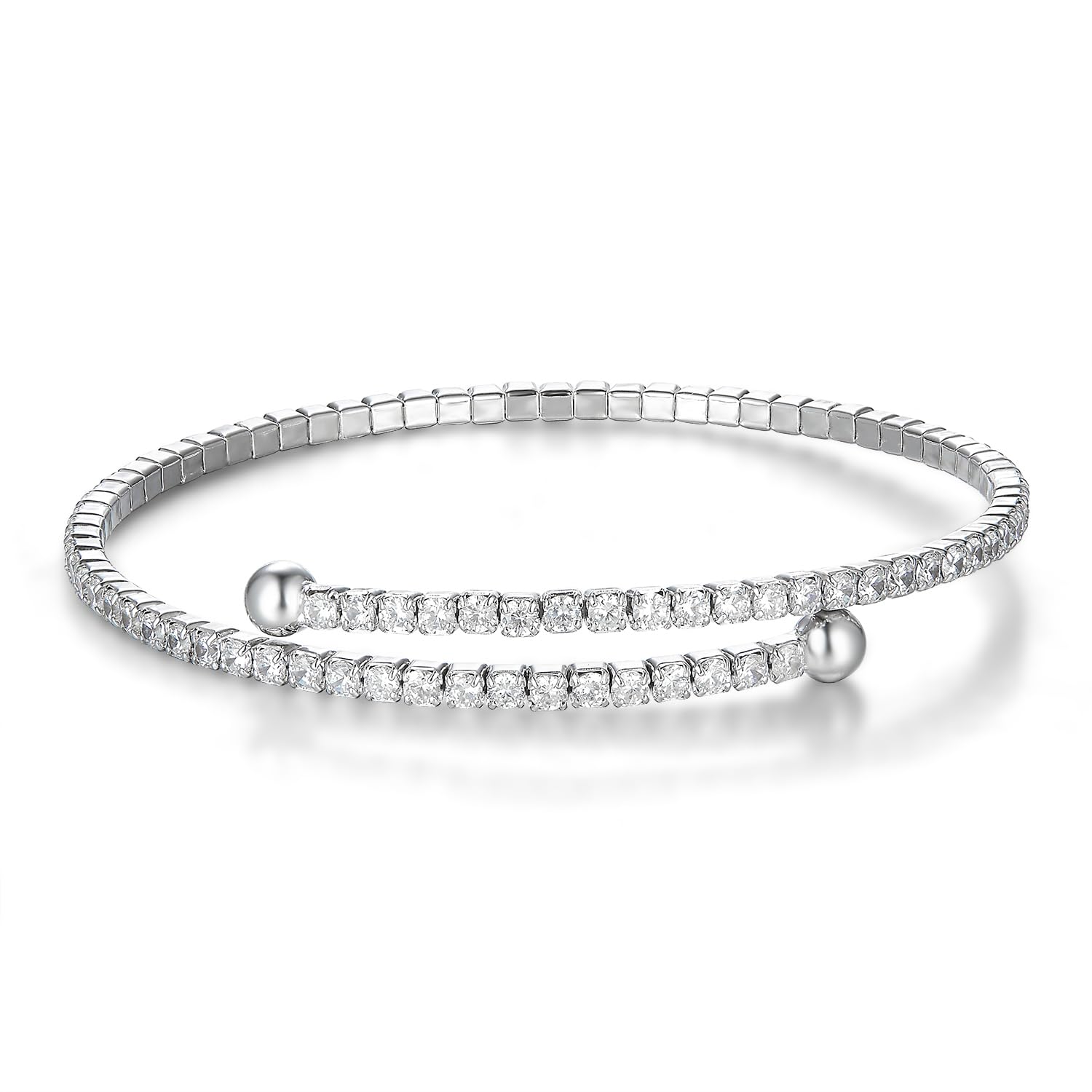 Schöner-SD Armreif Tennisarmband 925 Silber Armband