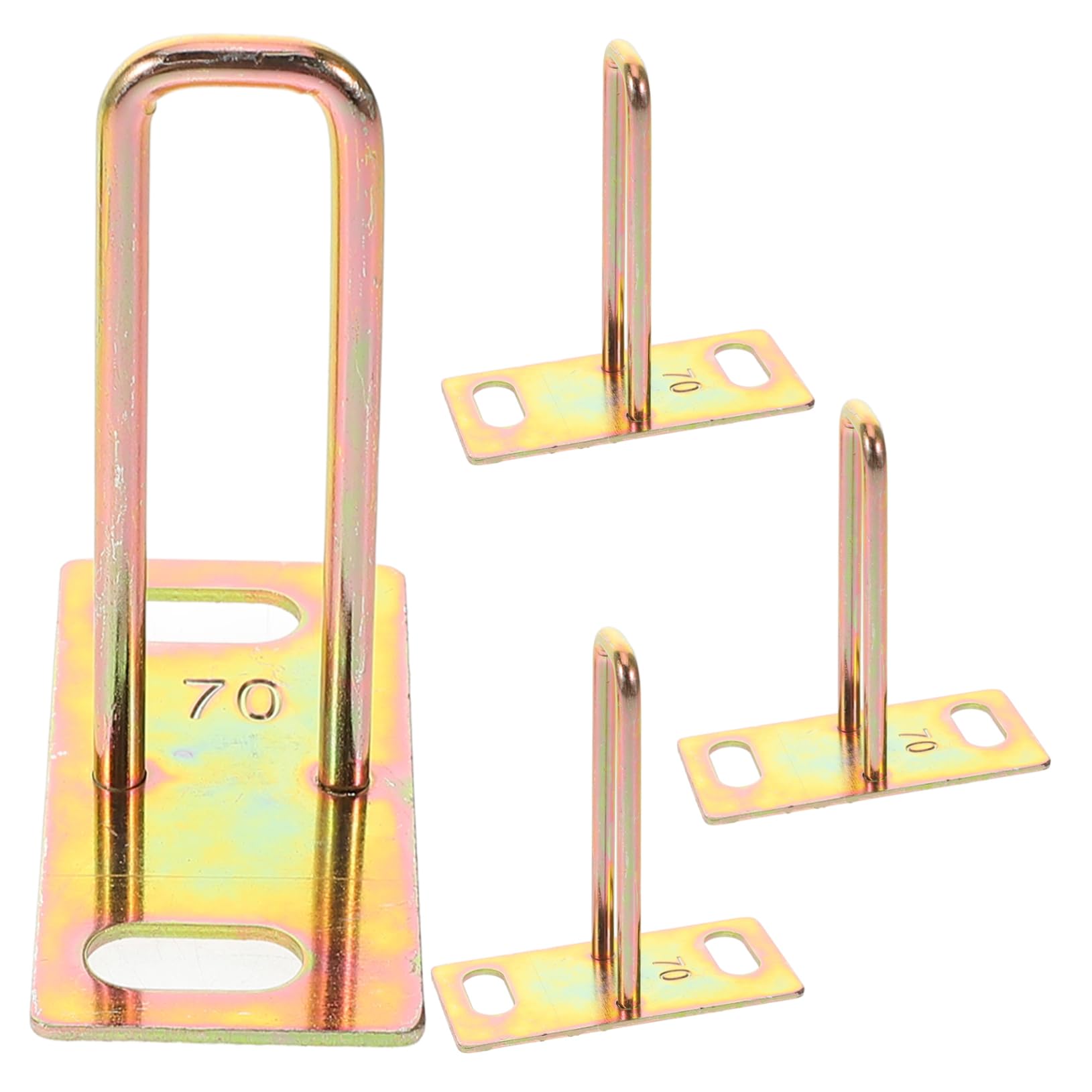 FUNOMOCYA 4Pcs Electric Motorcycle Seat Locking Plate Durable Metal Security Device for Cushion Locking Fit for Various Prevents Theft and Ensures Safety