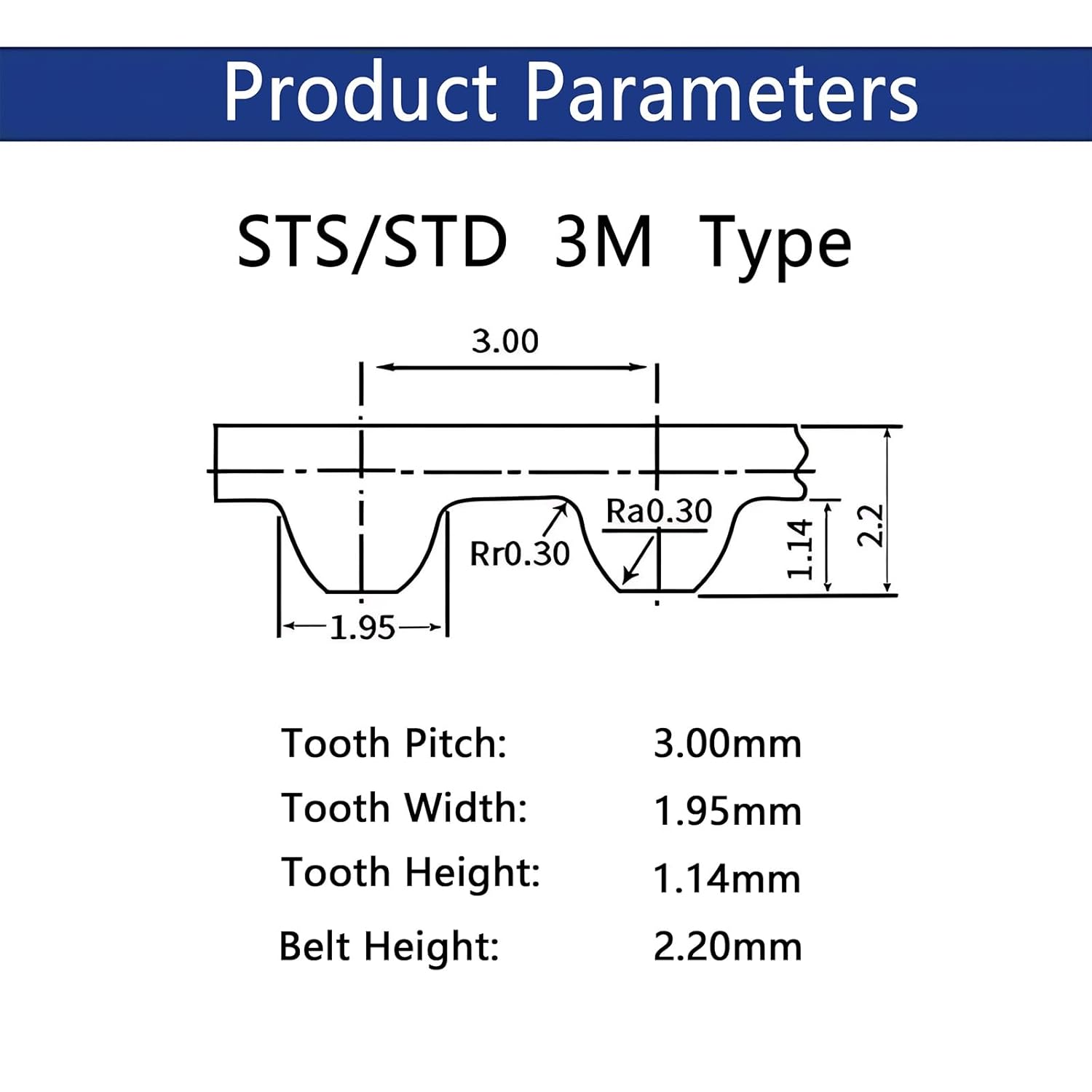 STD3M 651 同期タイミングベルト ゴム 217歯 651-S3M 幅9/10/15/20/30mm 長さ651mm(Widt