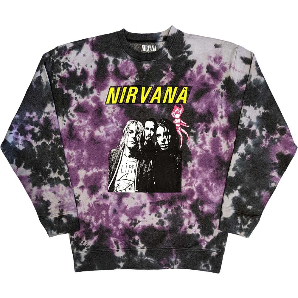 Paradiso Clothing Unisex Grey Nirvana Flipper Dip Dye Sweatshirt - Xxl