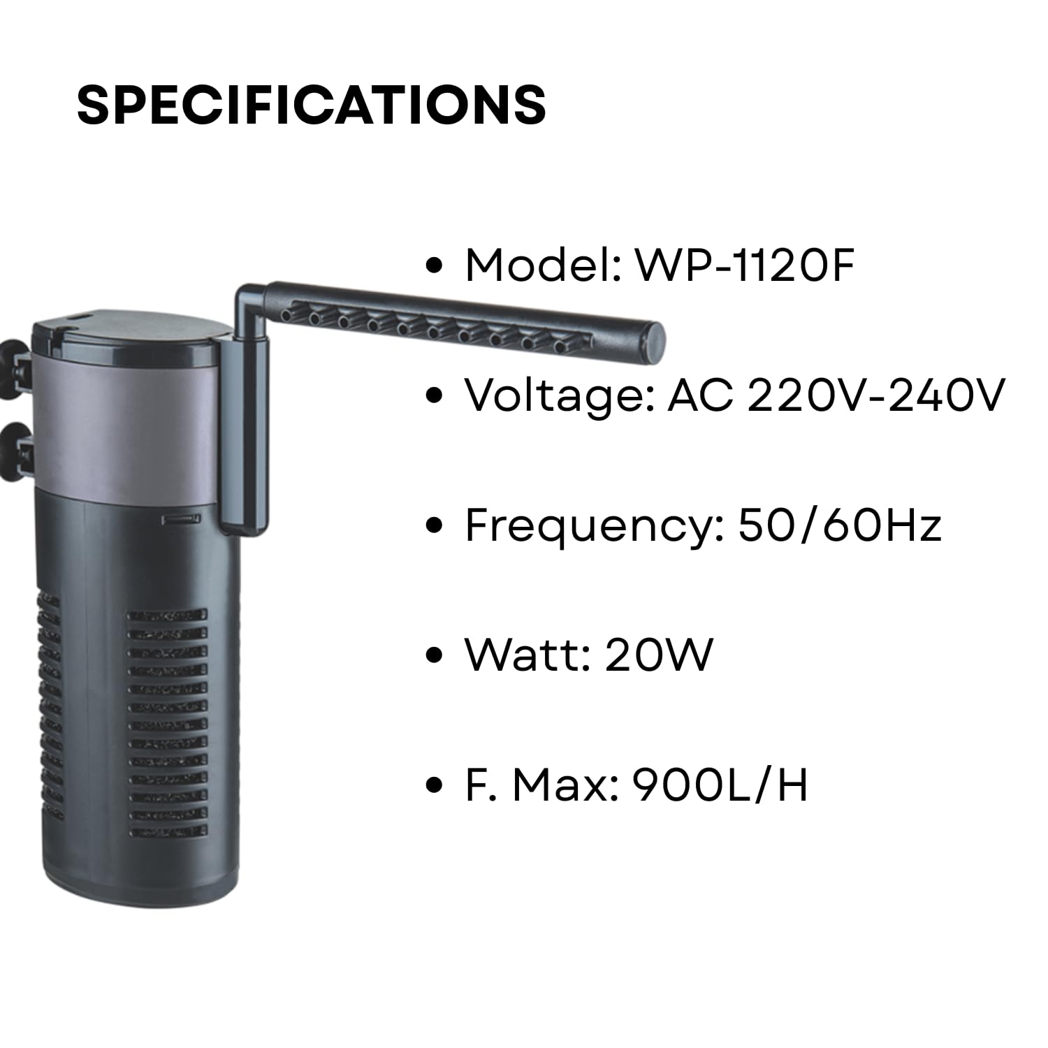S0B0 WP-1120F Specifications