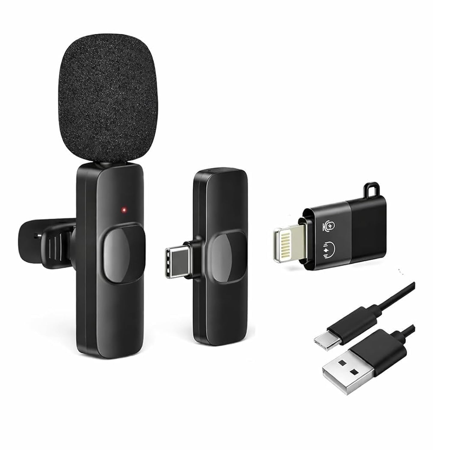 NIZIX K8 Bluetooth Wireless Portable Lavalier Microphone for Type