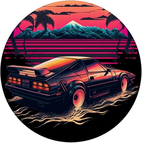 Miniatura 3 de Japonés Retro Futurista Synthwave Car Racing JDM Tuning PopSockets intercambiables PopGrip