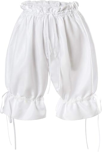Nuoqi Womens Lolita Bloomers Maid Ruffle Pumpkin Pants Shorts