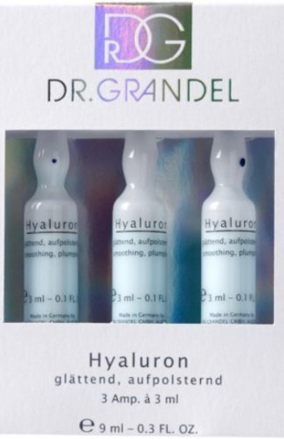 Hyaluron 3 Ml – 24 Pack Ampoules Pro Size - Intensive Care Concentrate with 'Wrinkle Fillers' Effect