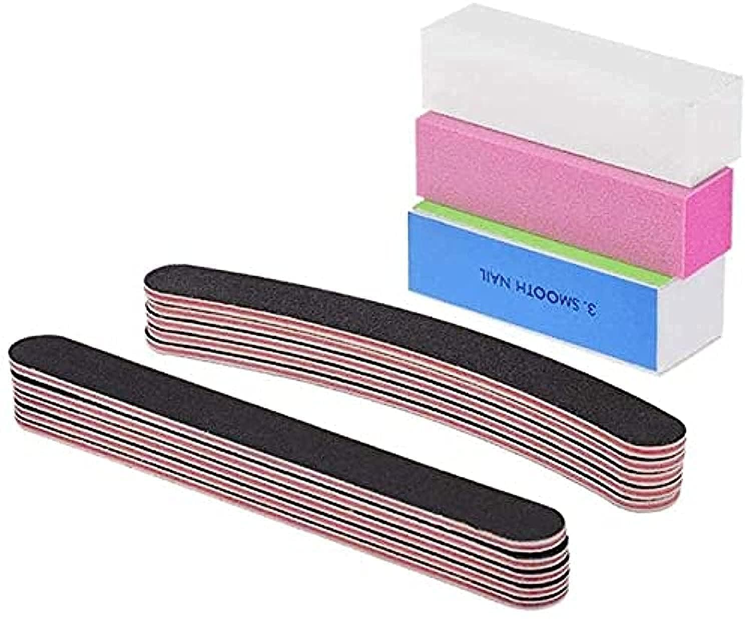 ORiTi13-Piece Nail File Set Professional Manicure Tools Kit Rectangular Art Care Buffer Block Tools