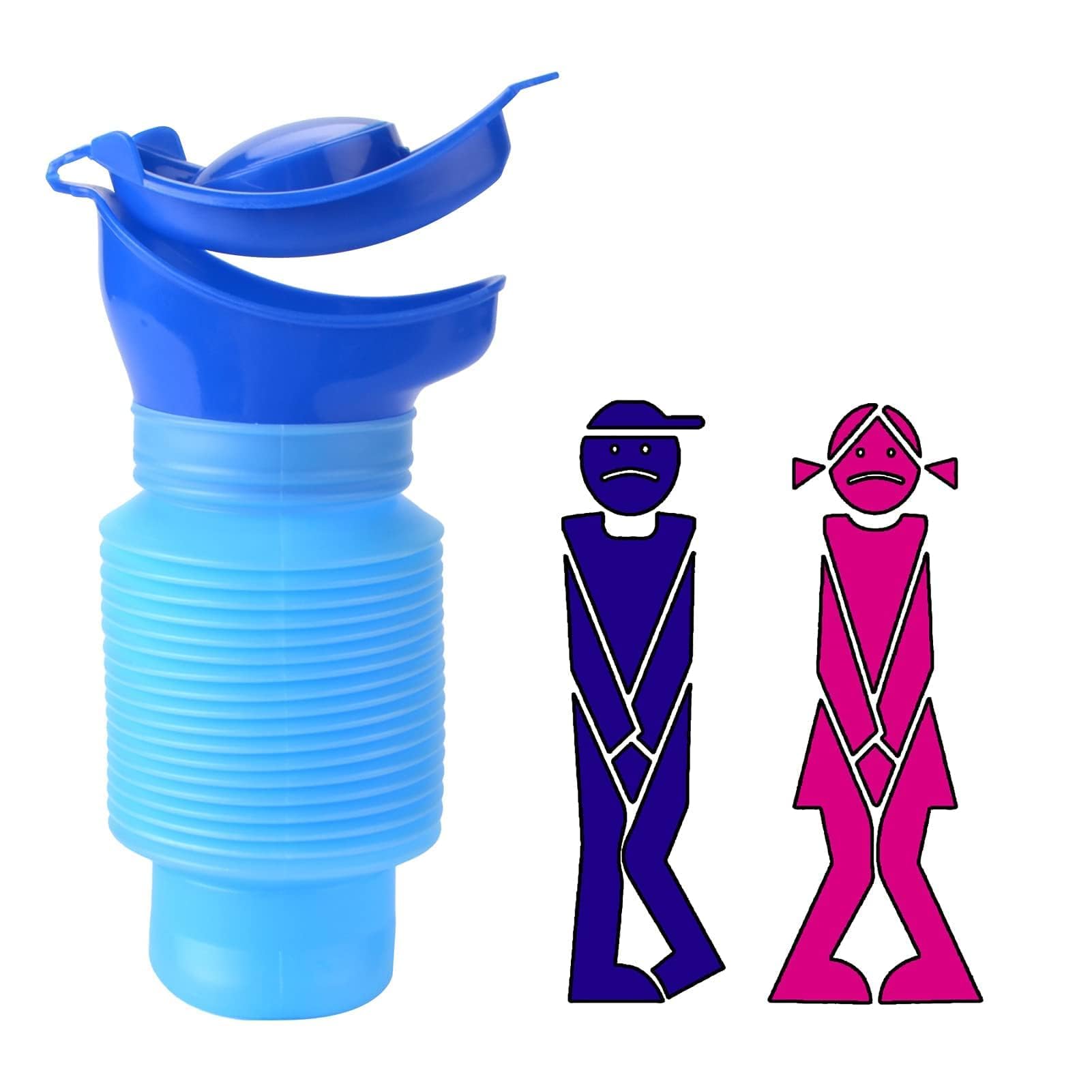 Urine Bottle Mini Urinal 750 ml Shrinkable Urinal Mobile Toilet, Shrinkable Urinal, Reusable Emergency Urinal, PIPI Urine Bottle for Camping, Car, Travel, Traffic Jam Queue-image-46