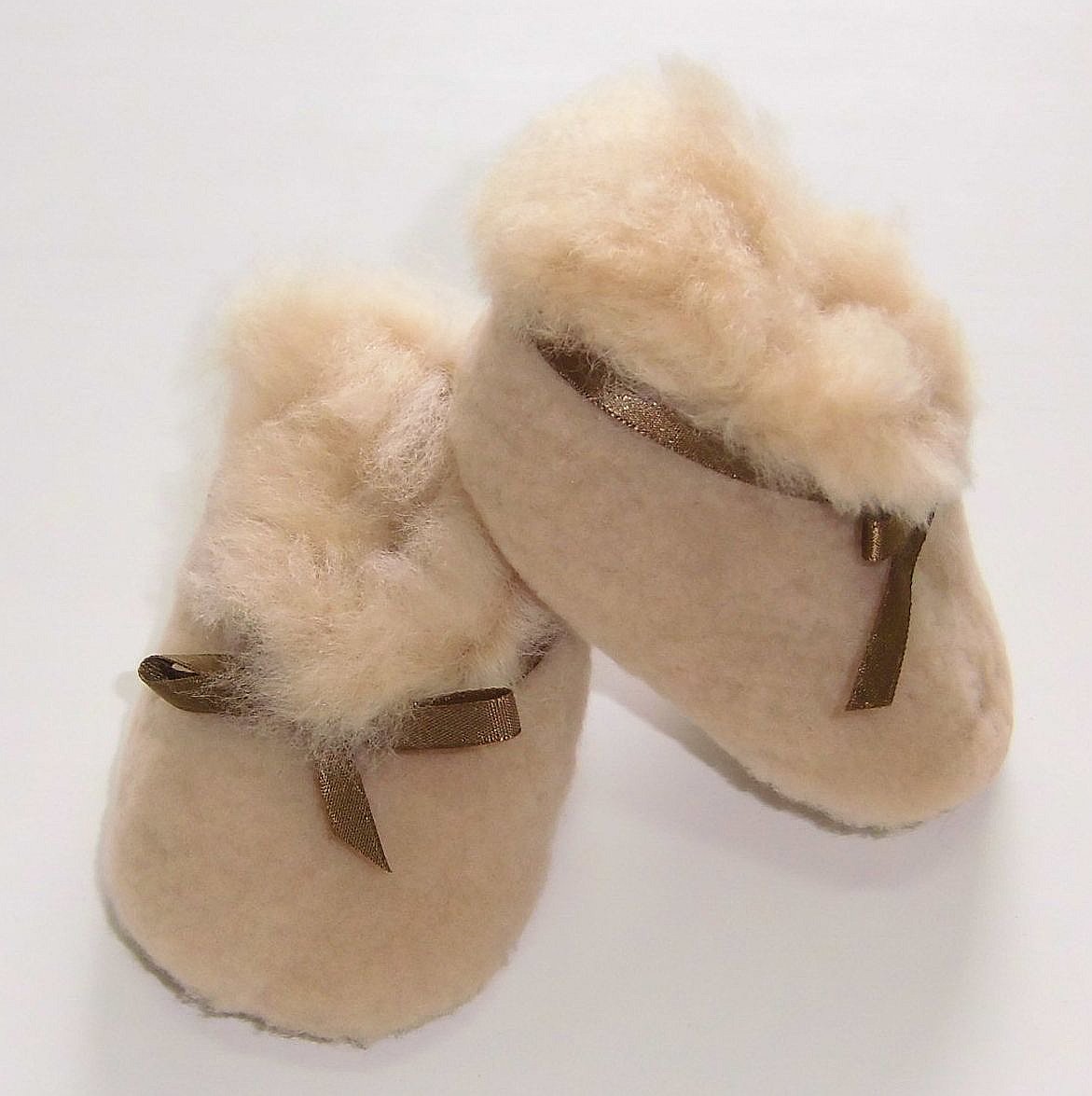 Chaussures souple pour bébé (garçon) beige ivoire 6-9 mois