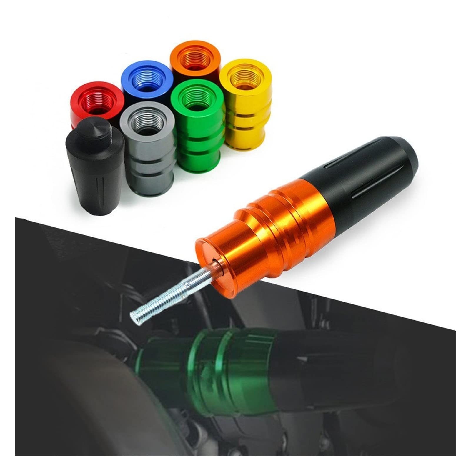 Accesorios De Motocicleta, Piezas, Deslizadores De Escape, Almohadillas De Choque, Marco Protector, Protectores contra Caídas para S Katana 2020 Topes Anticaida Moto(L)
