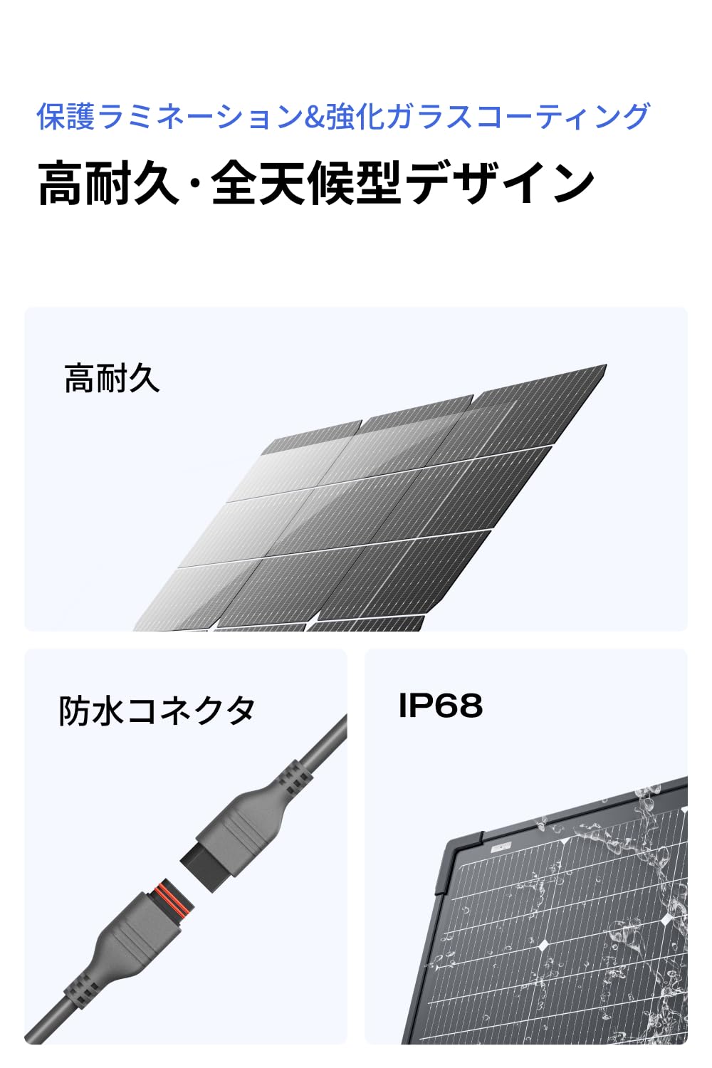 Amazon | EcoFlow 125W両面ソーラーパネル N型ソーラーセル 単結晶