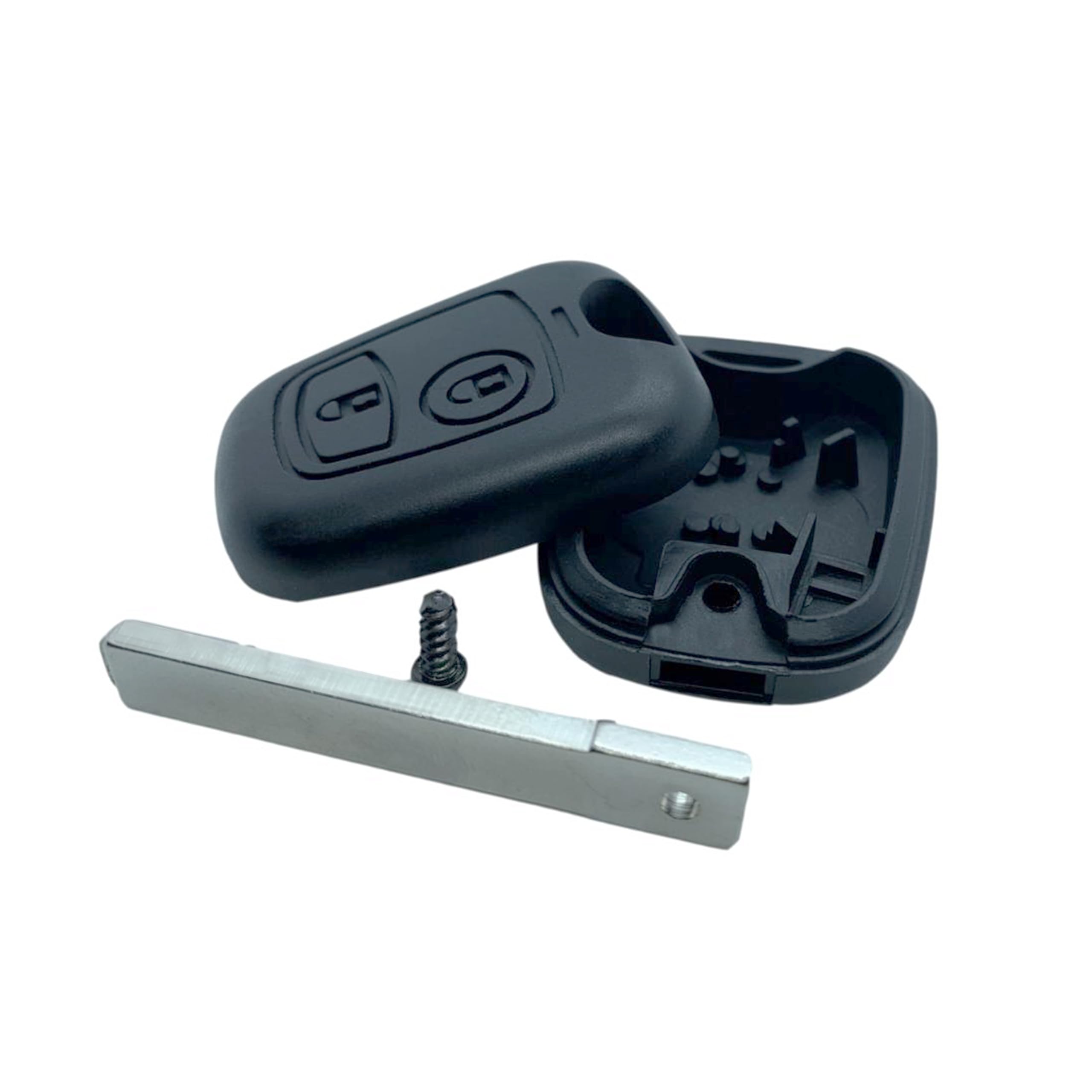 Coque Clé Télécommande Peugeot/Citroën/Toyota - Modèle VA2 - 2 Boutons - Sans Lame Ni Électronique