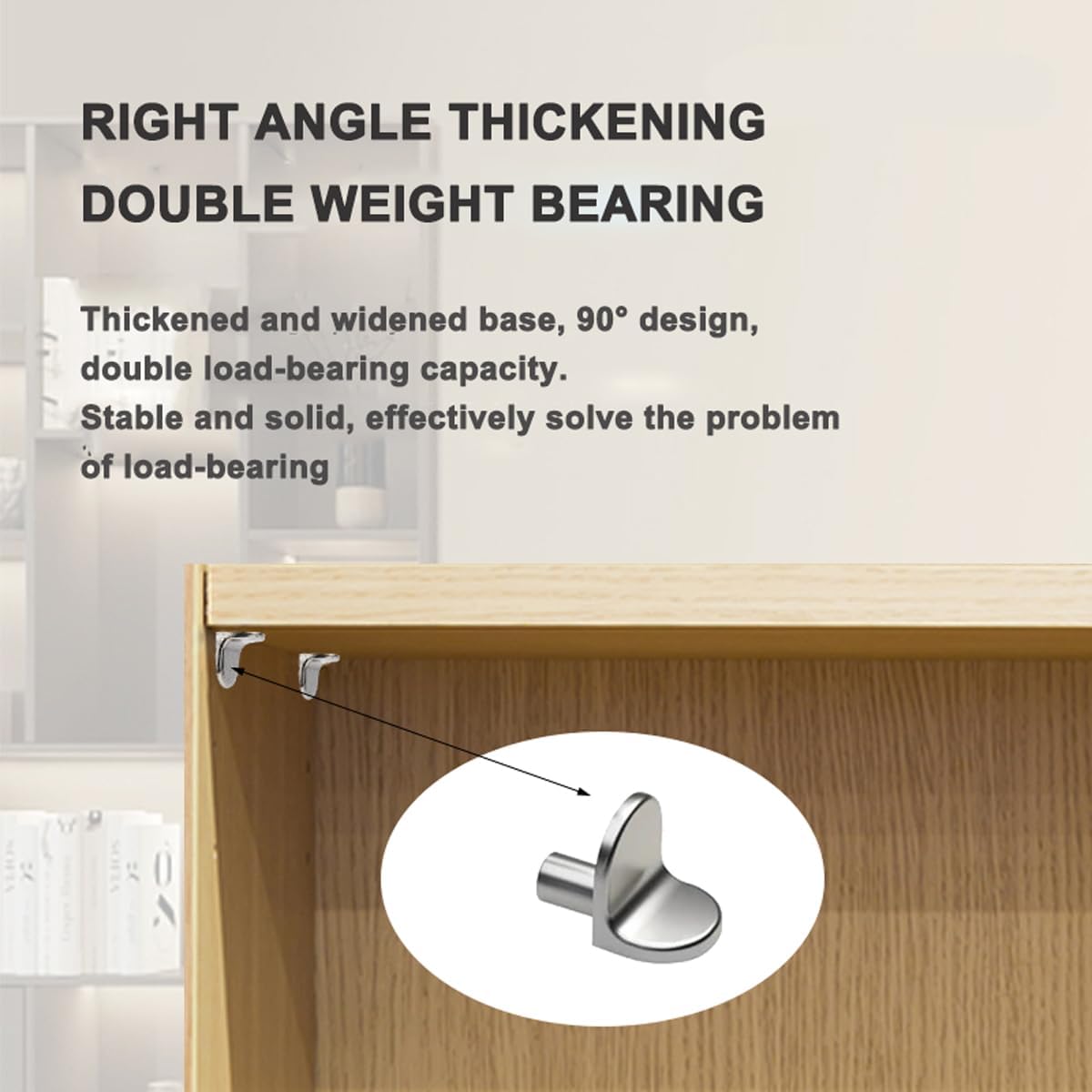60pcs L Shape Shelf Pegs Shelf Support Peg Kit, Bracket Shelf Holder Stainless Steel Locking Pins for Cabinet Kitchen Furniture Book Shelves