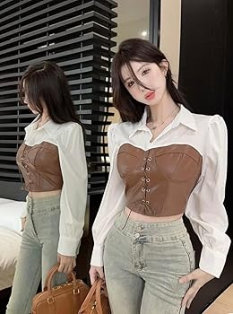 【Ameri VINTAGE】BUSTIER LAYERED SHIRT Ameri VINTAGE - Ameri VINTAGE BUSTIER LAYERED SHIRTの通販 by