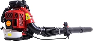 Backpack Gas Leaf Blower,Gas Blower Leaf Blower 2-Stroke Engine 900CFM Air Volume 2.3L Tank Leaf Blower 80CC Gas Powered Backpack Snow Blower (from US Fast Arrival) Red