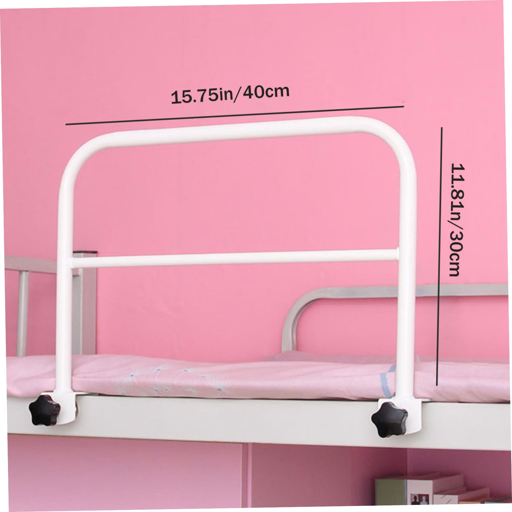 Ringhiere per Letto per Anziani Maniglioni di Sicurezza per Adulti 18, 1x11, 8 Pollici Ringhiere di Sicurezza per Letto Regolabili per Anziani Supporto per Comodino Anticaduta Bianco