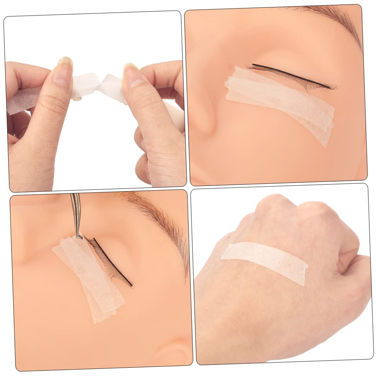 POPETPOP 40 Rollos cinta colorida extensiones de pestañas suministros cinta de extensión de pestañas suministros de extensión de pestañas respirable cinta adhesiva extender tela no tejida