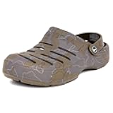 Men's Clogs - Athletic Sports Sandal - Slip-On with Adjustable Back Strap - (Water Shoes/Fuzzy Slippers) River Edge