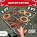 SWOOC Games - Giant Tic Tac Toe Game Outdoor (All Weather) | 3ft x 3ft | Instant Setup, No Assembly | Giant Outdoor Games for Adults and Family | Outside Toys | Large Lawn & Backyard Fun | Yard Game