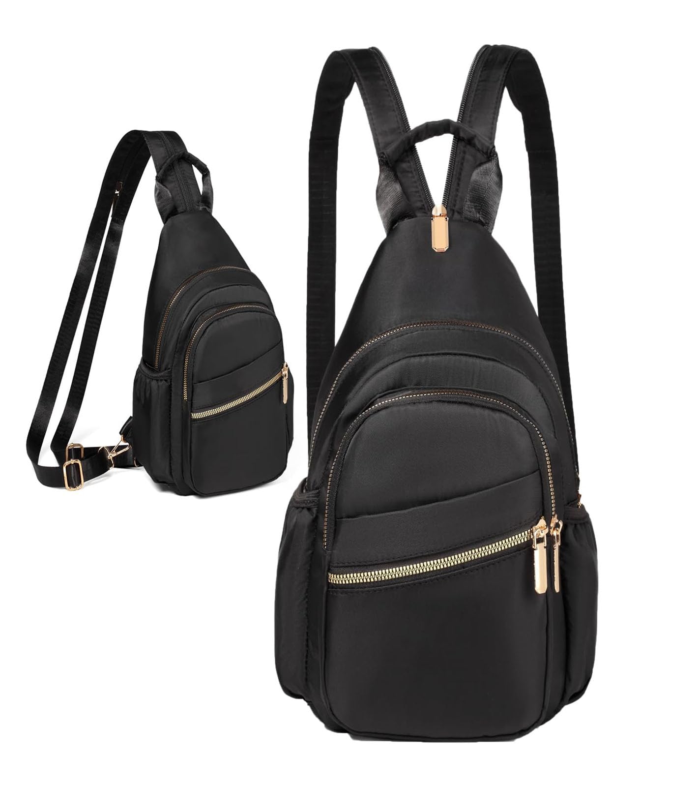 Small Crossbody Sling Bag for Women Mini Backpack Sling Backpack Convertible Chest Bag for Hiking Daypack