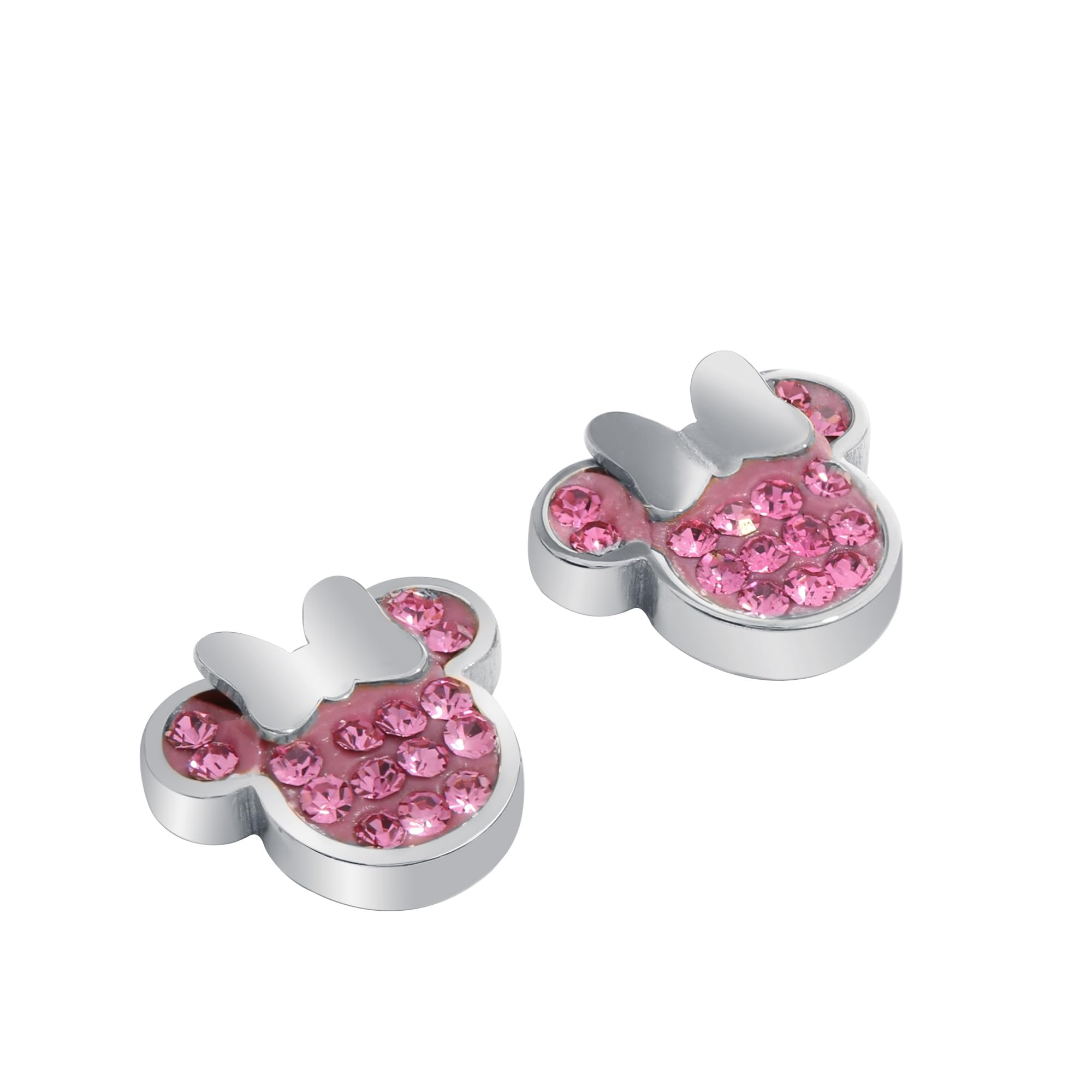 Disney Minnie Boucles d'Oreille Fille, Acier Inoxydable, taille unique, Bijoux Disney