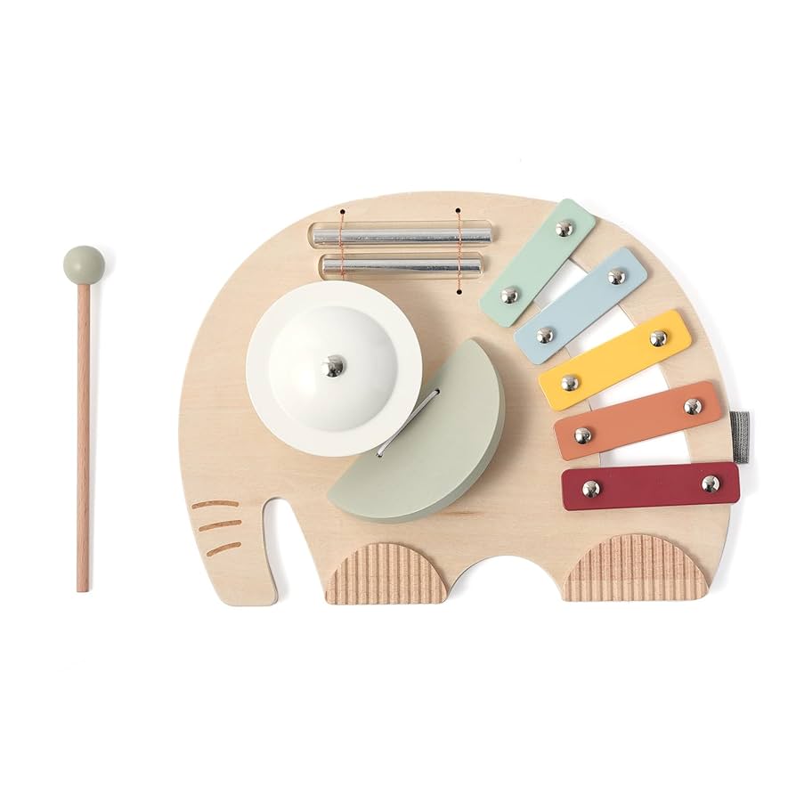 Amazon | let's make 楽器セット 木のおもちゃ 鉄琴 チャイム