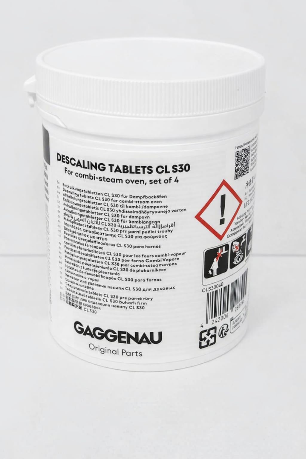 Descalcificador Gaggenau CLS30040 Descaling Tablets 17002490 Horno de vapor serie BS y BSP