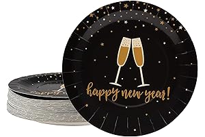 Juvale Holiday Paper Plates for a Grand New Year's Celebration