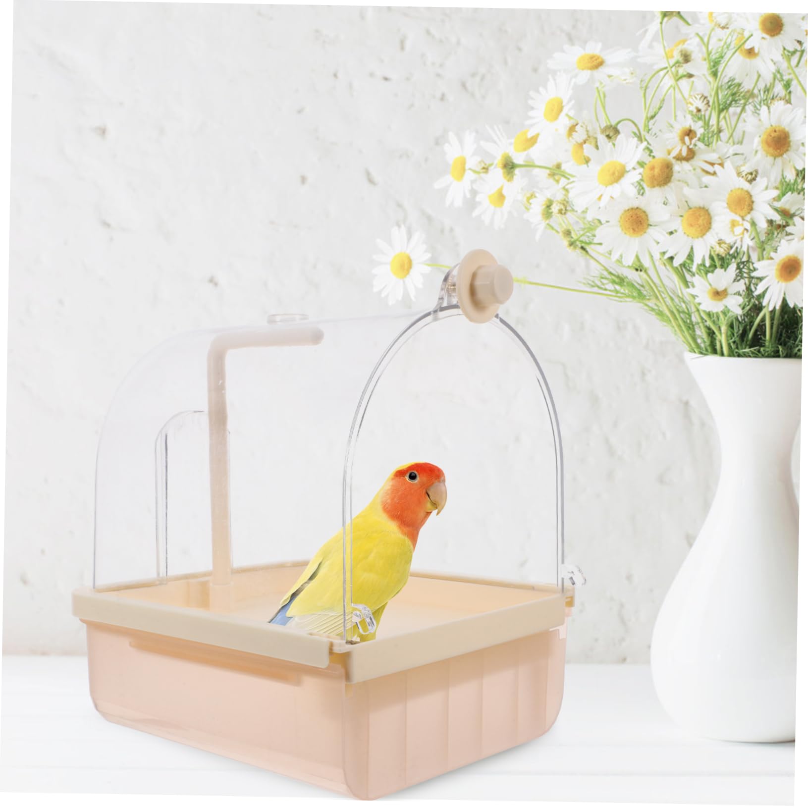 Toyvian Automatique pour Oiseaux Bassin De Bain Électrique avec Spray Circulant pour Perroquets Et Petits Oiseaux Accessoire Pratique