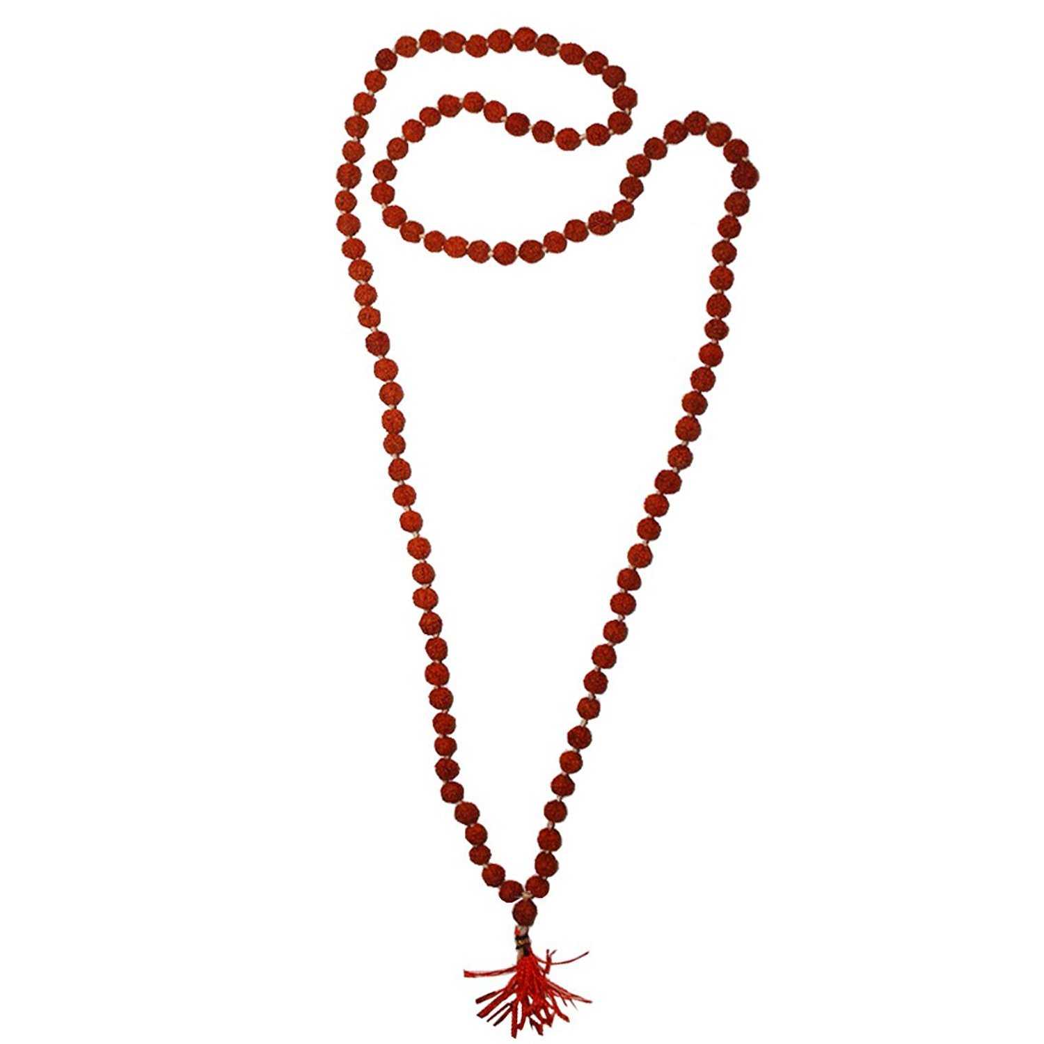 Rosary 5 Faced Rudraksha Chain (5 Mukhi Rudrakha mala) 108 Beads of Original Natural Himalayan Rudraksha Collection (2.0mm)
